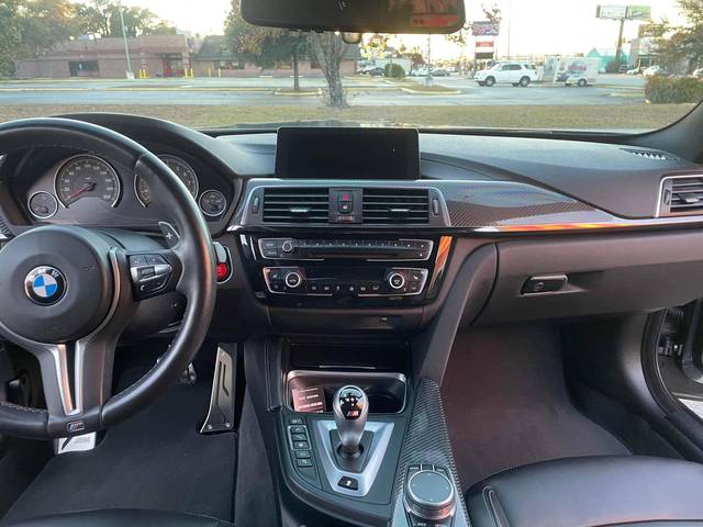 The cockpit of a BMW